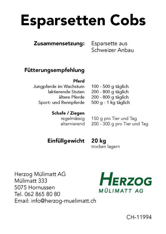 Esparsette-Cobs