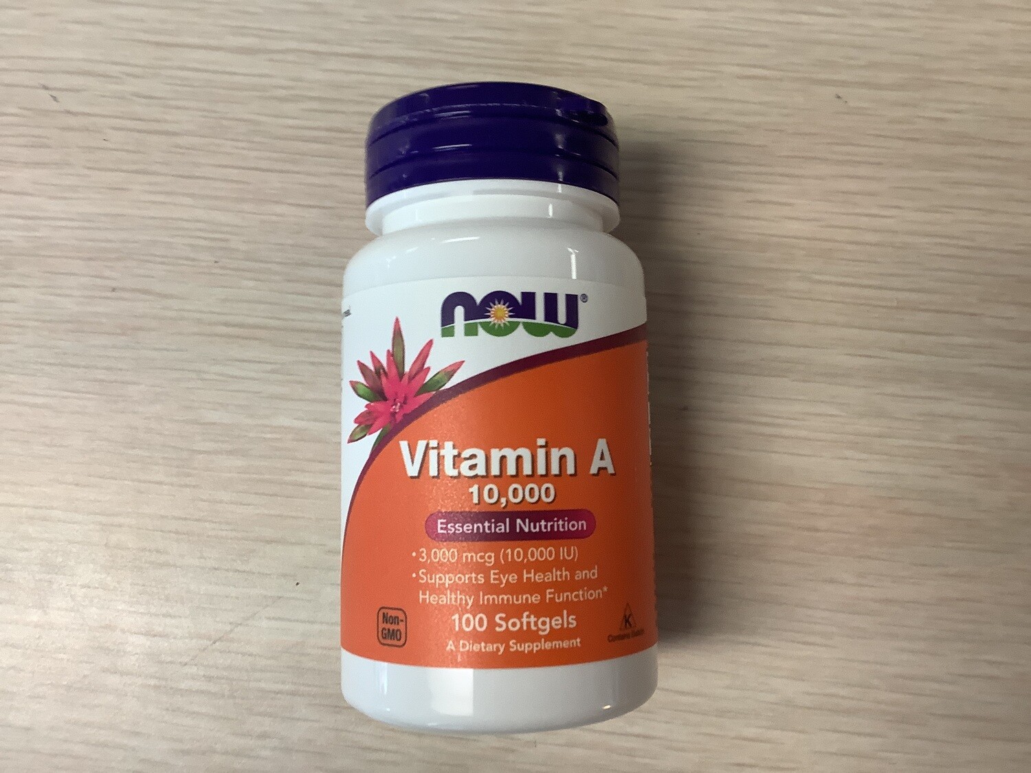NOW VITAMIN A 10000 IU 100 SGELS