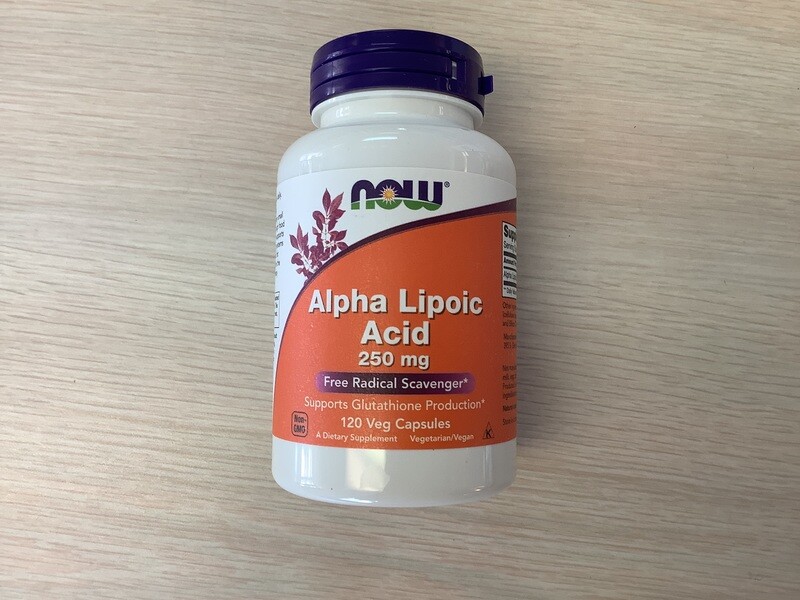 NOW ALPHA LIPOIC ACID 250mg 120 VCAPS