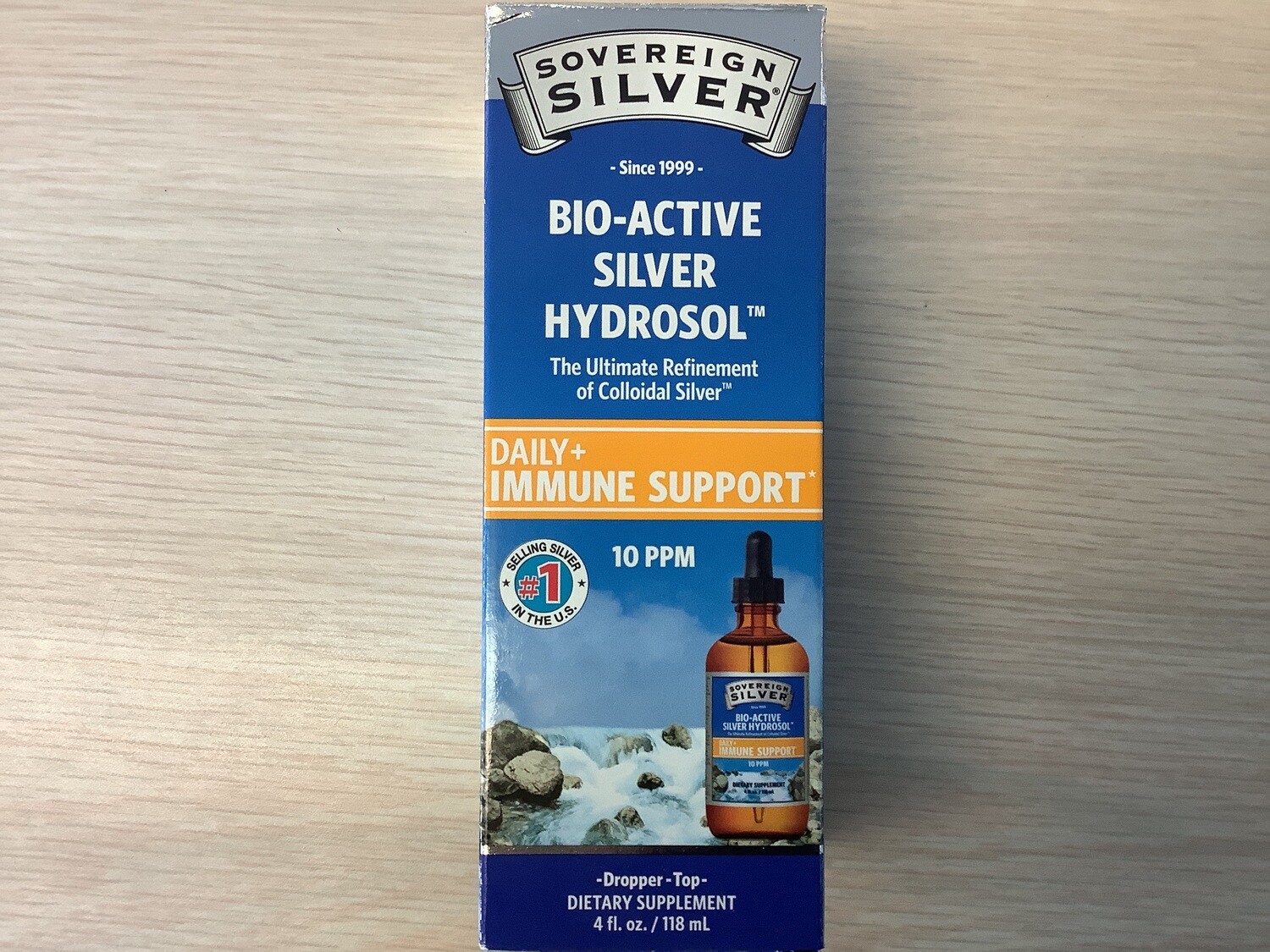 SOVEREIGN SILVER Hydrosol 10 ppm Dropper 4 oz