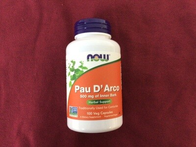 NOW PAU D&#39; ARCO 500mg 100 VCAPS