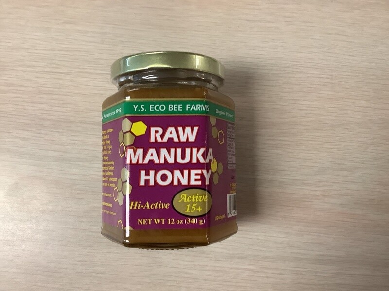 YS ECO BEE FARMS Raw Manuka Honey Active 15+ 12.0 oz