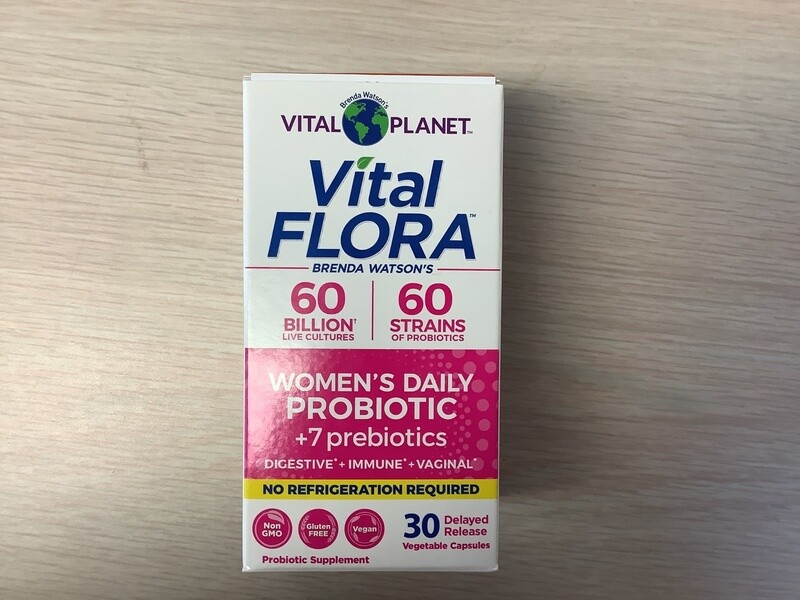 VITAL PLANET VITAL FLORA WOMENS PROBIOTIC 60 BIL / 60 STR 30 VCAPS  DR SHELF STABLE