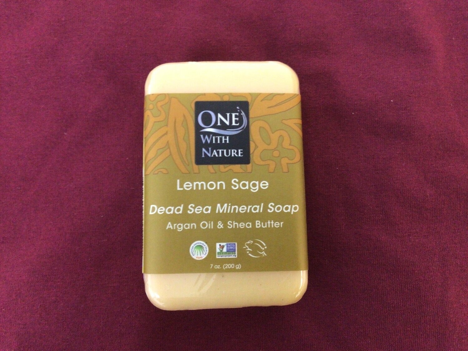 ONE WITH NATURE SOAP BAR LEMON SAGE 7 OZ