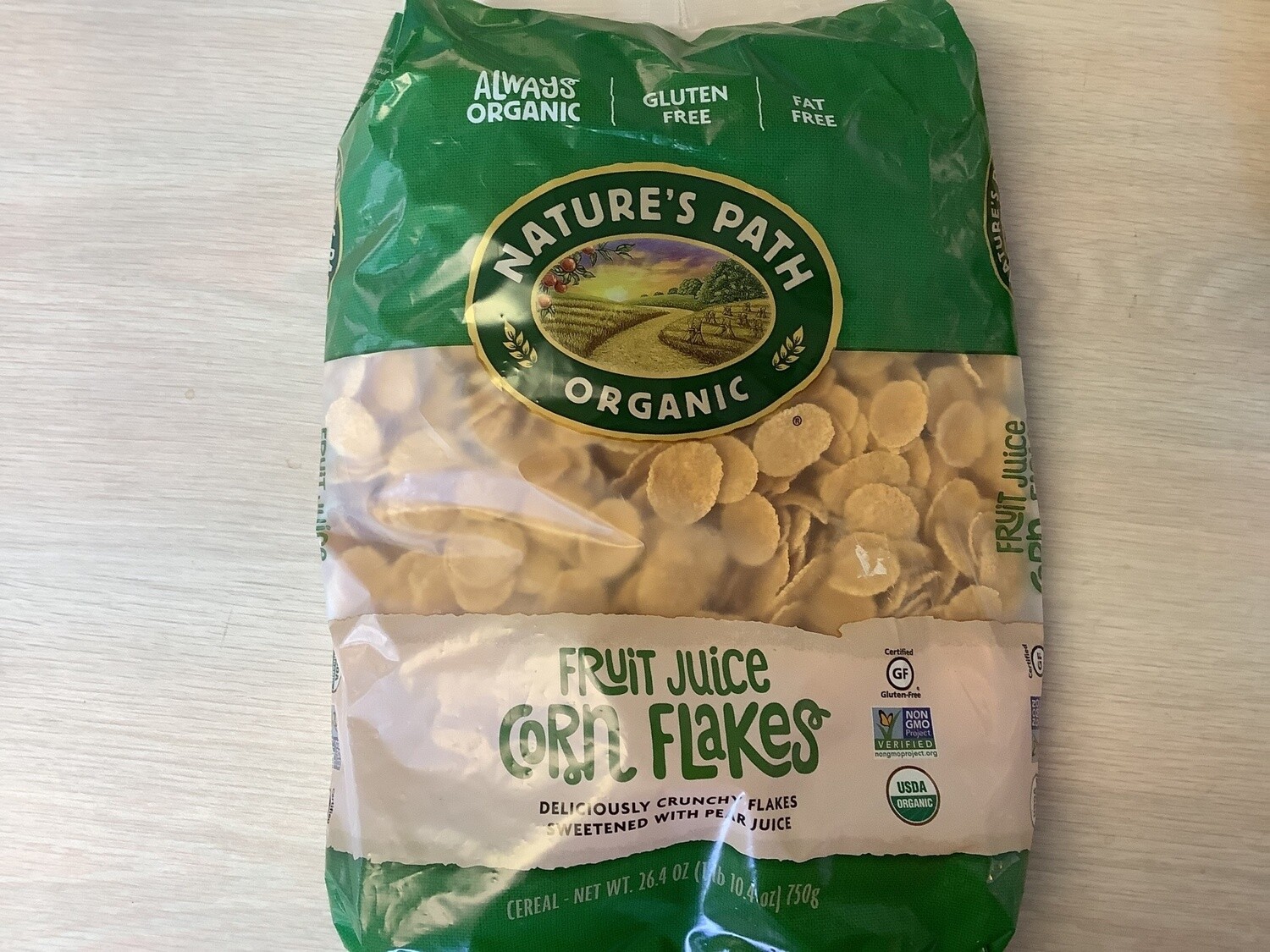 NATURES PATH CEREAL CORN FLAKES ORGANIC 26.4 OZ