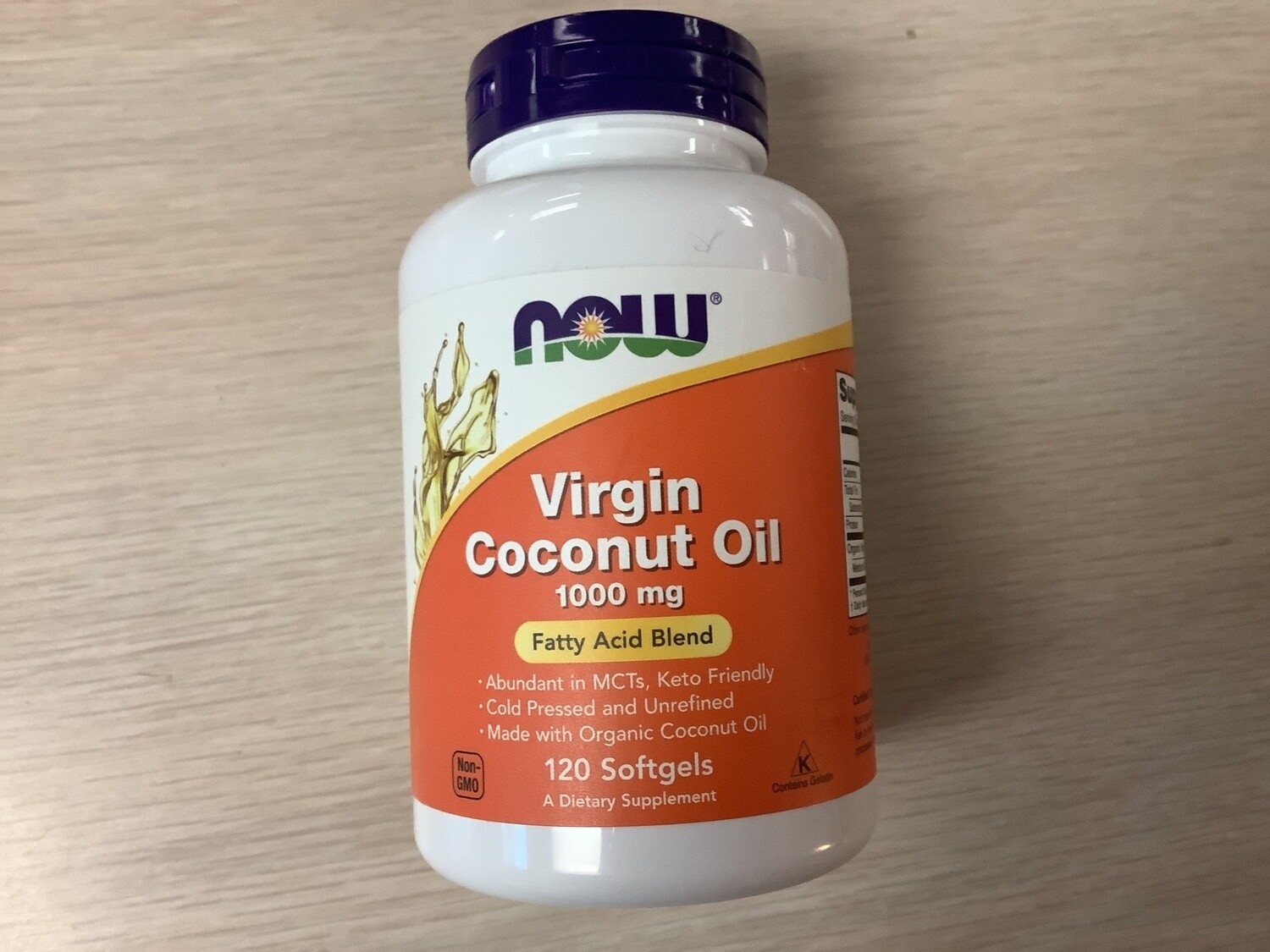 NOW COCONUT OIL 1000MG  120 SGELS