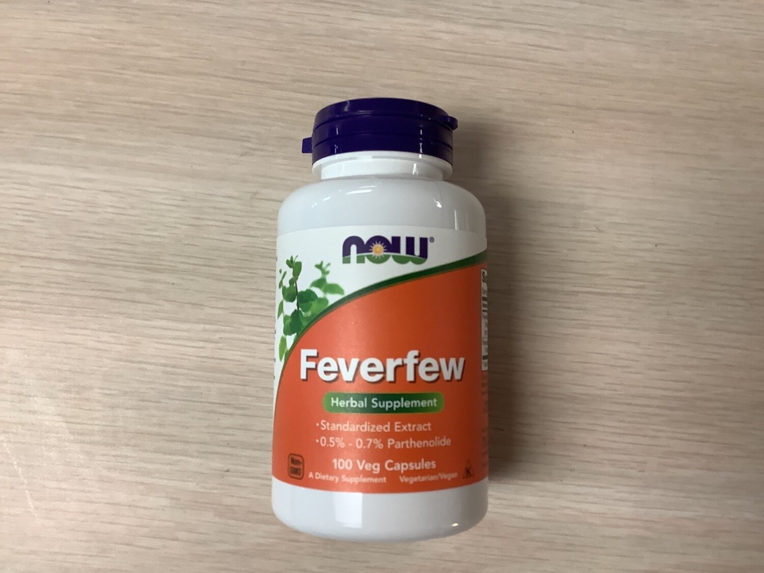 NOW FEVERFEW 400mg 100 VCAPS