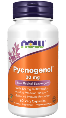 NOW PYCNOGENOL 30mg 60 VCAPS