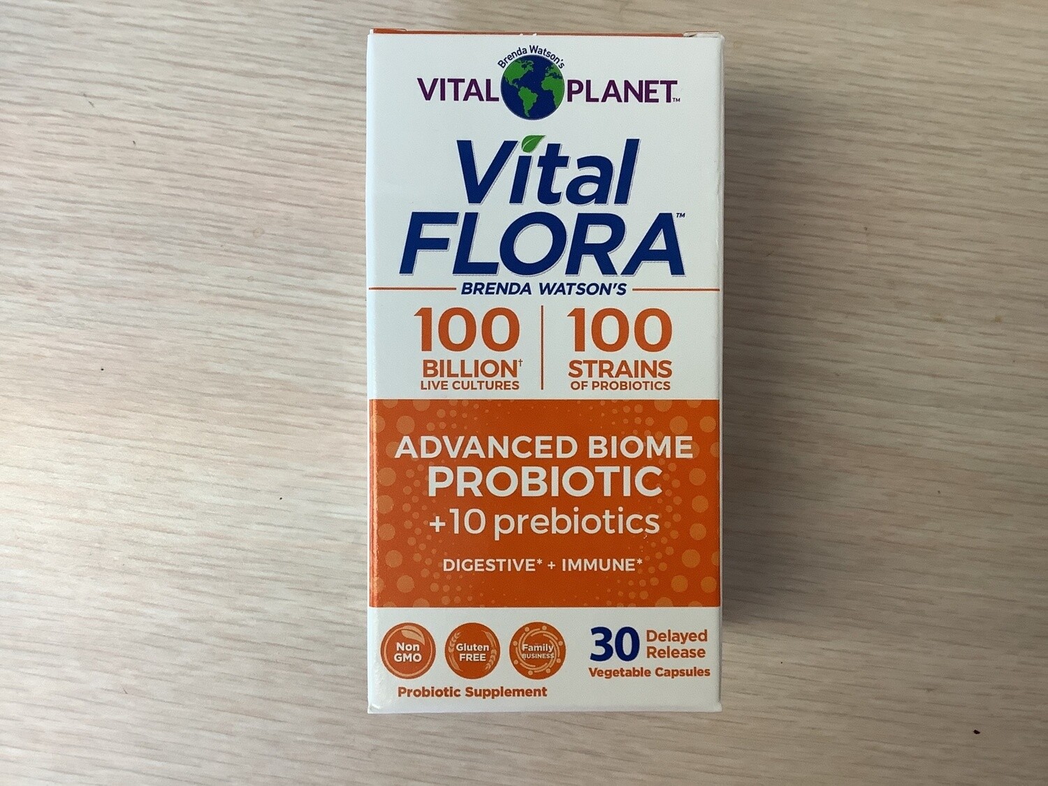 VITAL PLANET VITAL FLORA ADVANCED BIOME PROBIOTIC 100 BIL / 100 STR 30 VCAPS DR REFRIGERATED