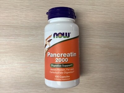 NOW PANCREATIN 200mg 10X 100 CAPS