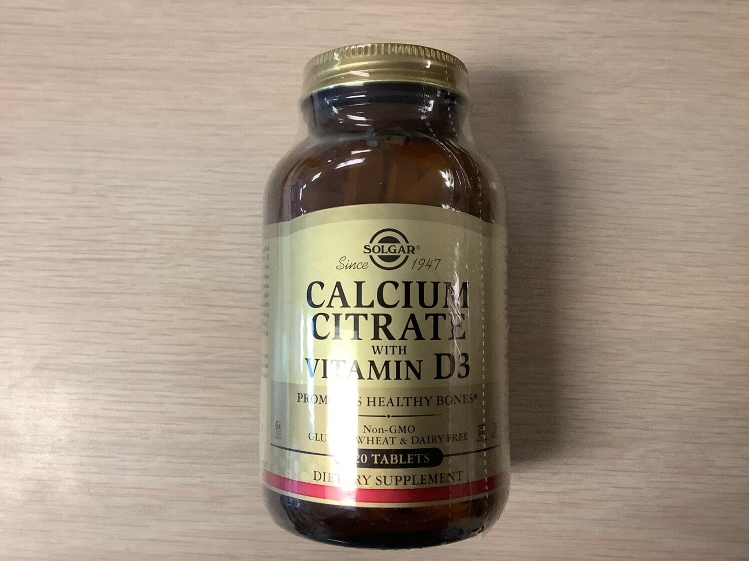 SOLGAR Calcium Citrate with Vitamin D3 Tablets 120