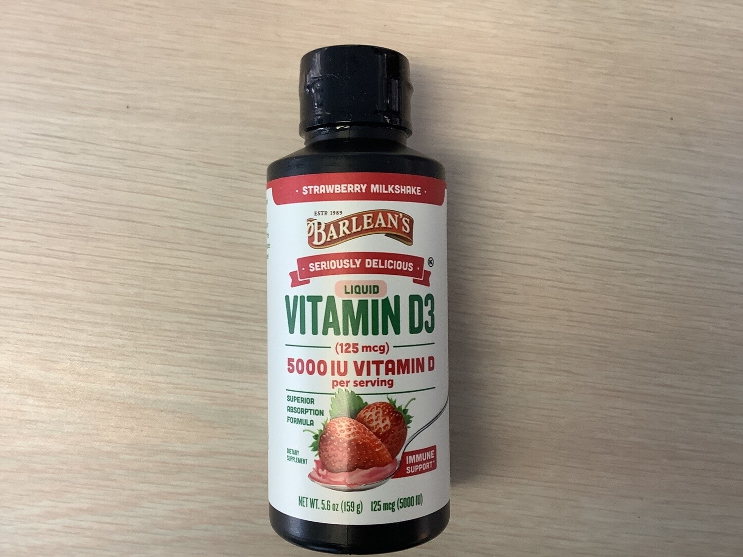 BARLEANS Vitamin D3 5000ui 5.6oz