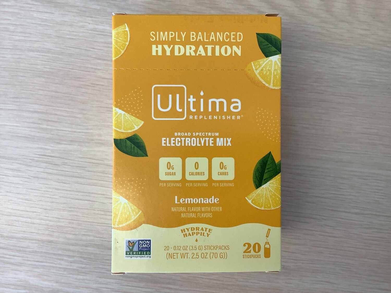 ULTIMA REPLENISHER ELECTROLYTES LEMONADE 0.12 OZ 20 CT BOX