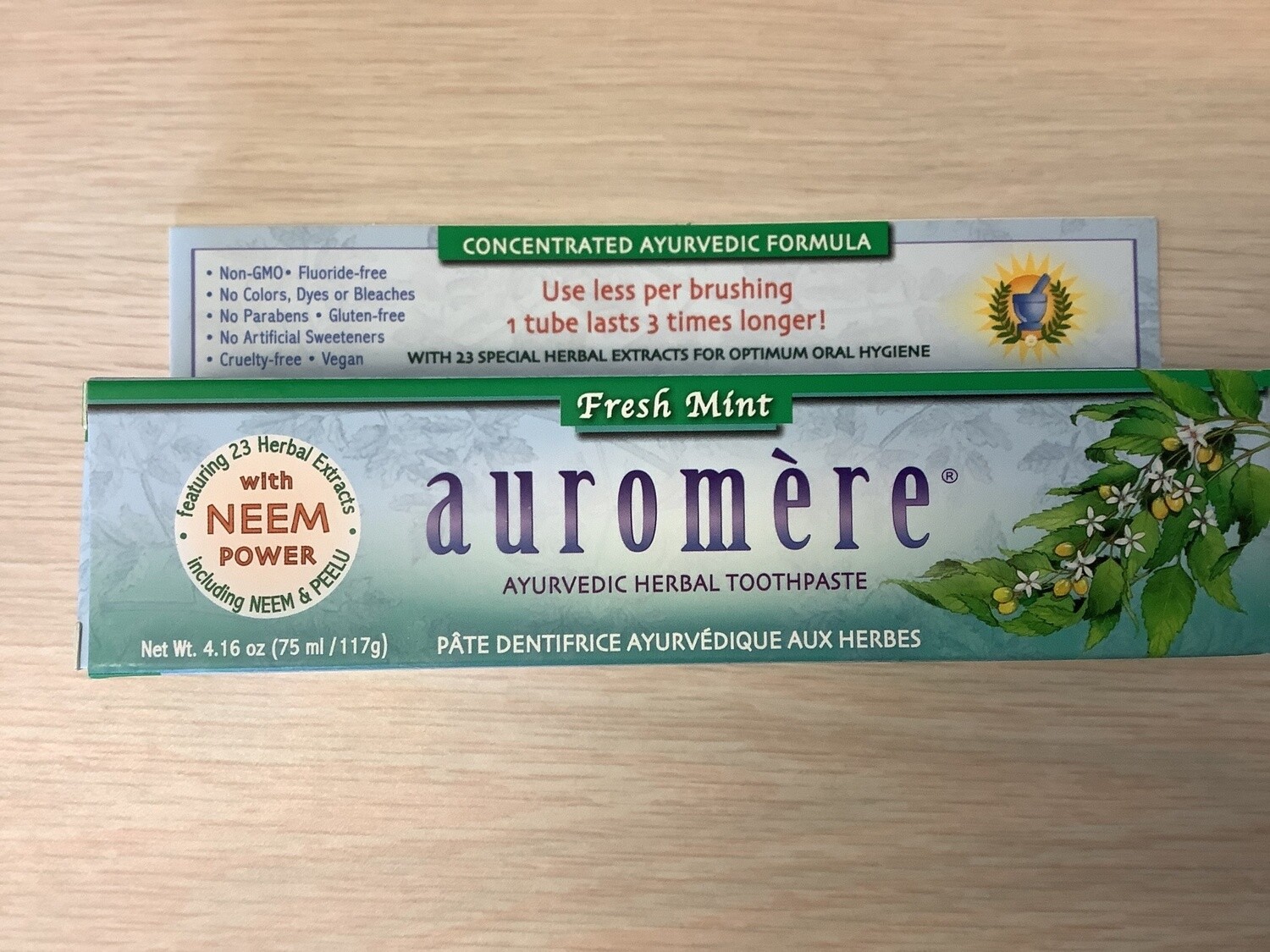 AUROMERE TOOTHPASTE FRESH MINT 4.16 OZ