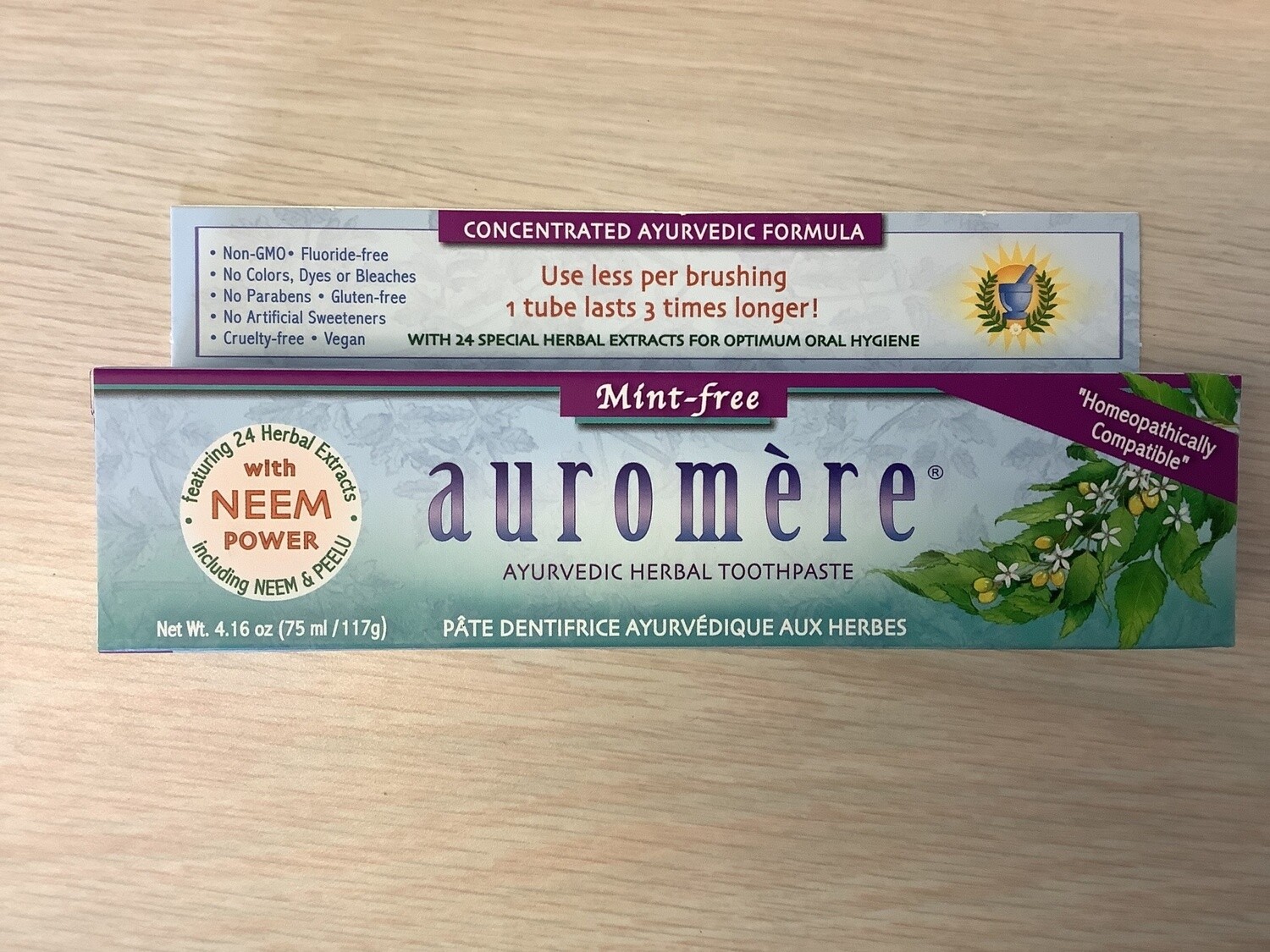 AUROMERE TOOTHPASTE MINT FREE 4.16 OZ