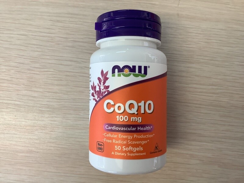 NOW CoQ10 100mg  50 SGELS