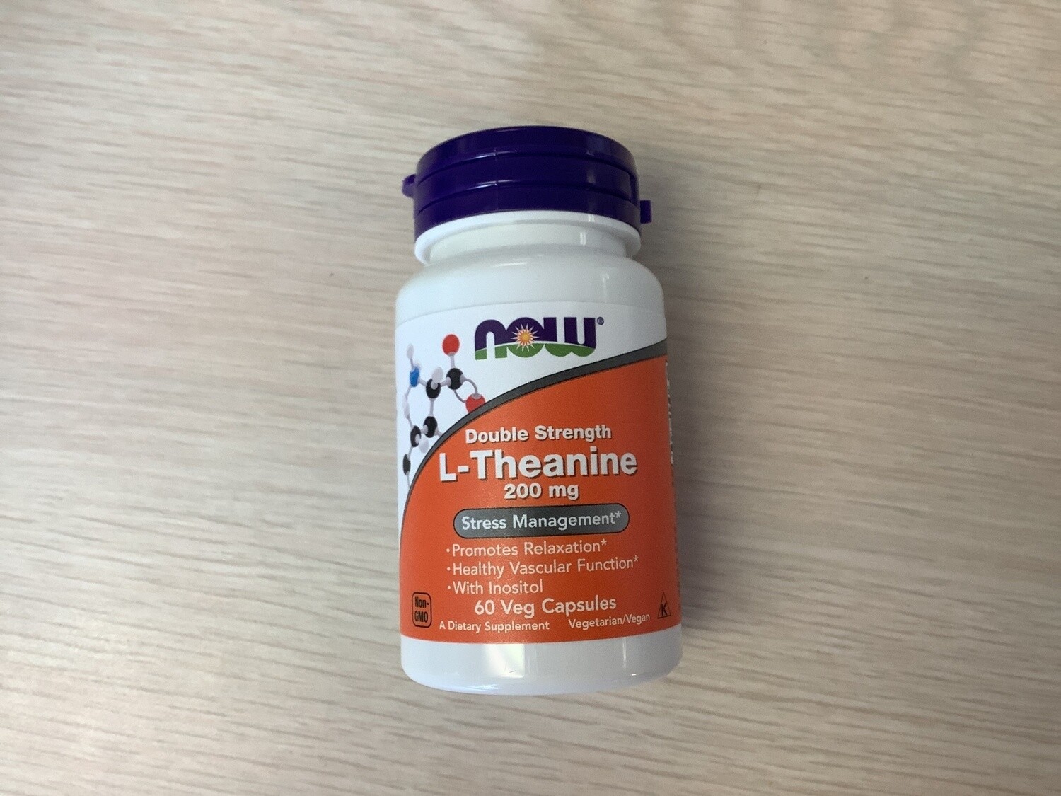 NOW L-THEANINE 200 MG 60 VCAPS