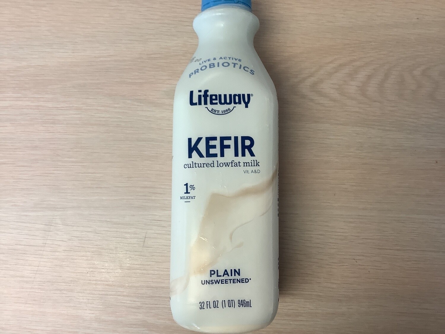 LIFEWAY KEFIR LOWFAT PLAIN 32 OZ REFRIGERATED