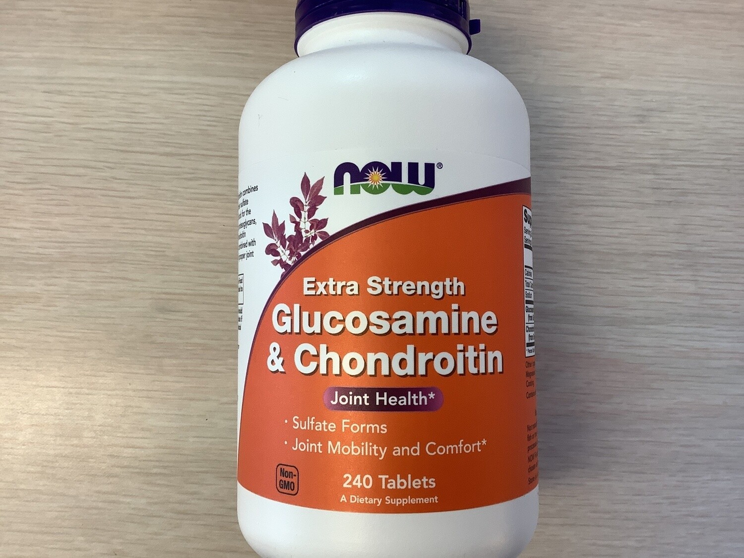 NOW GLUCOSAMINE &amp; CHONDROITIN EXTRA STRENGTH 750/600mg 240 TABS