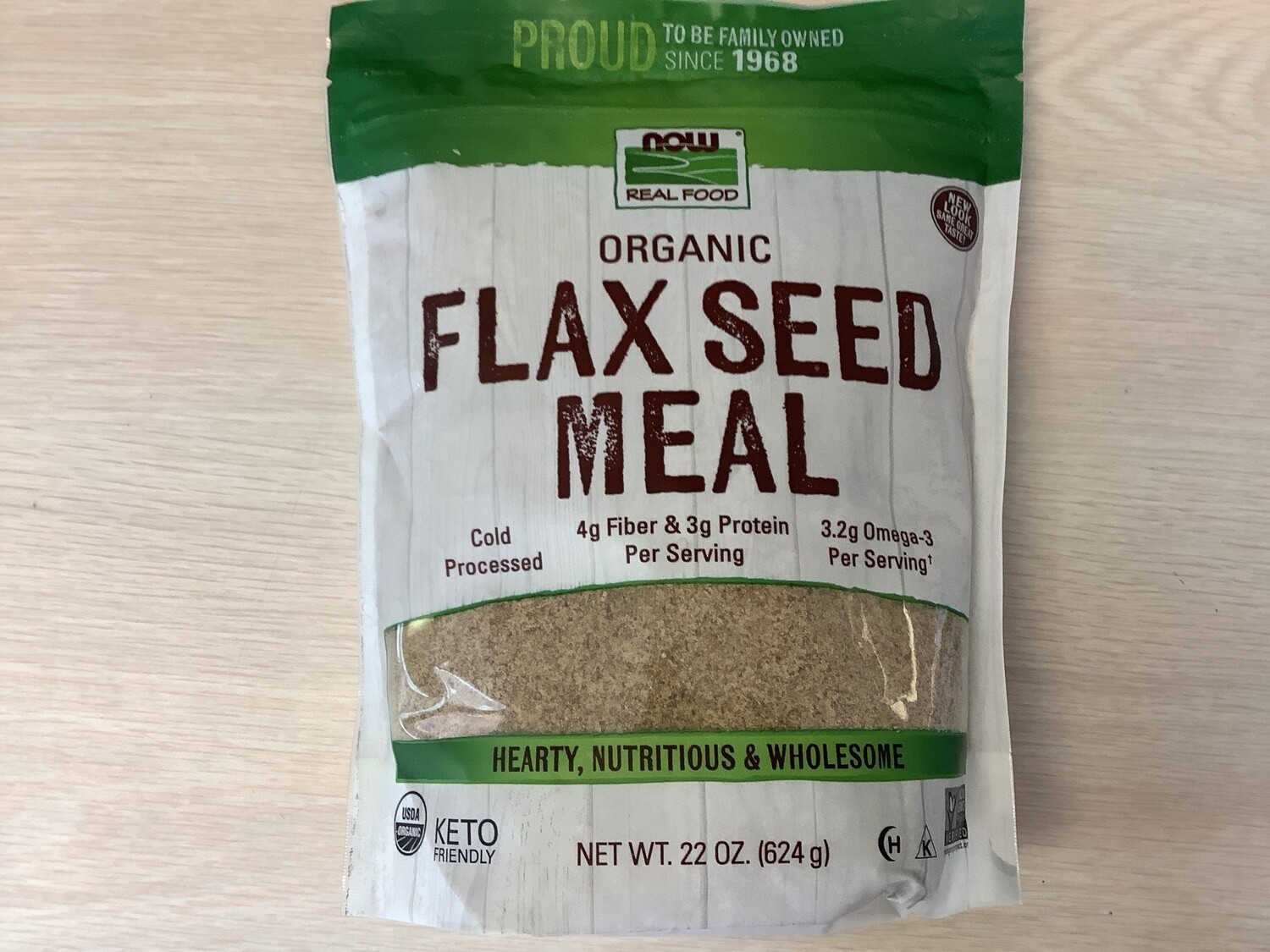 NOW FLAX SEED MEAL ORGANIC 22 OZ