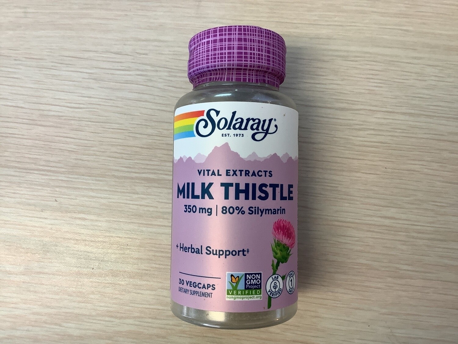 SOLARAY Milk Thistle Seed Extract One Daily 350 mg 30 vcaps