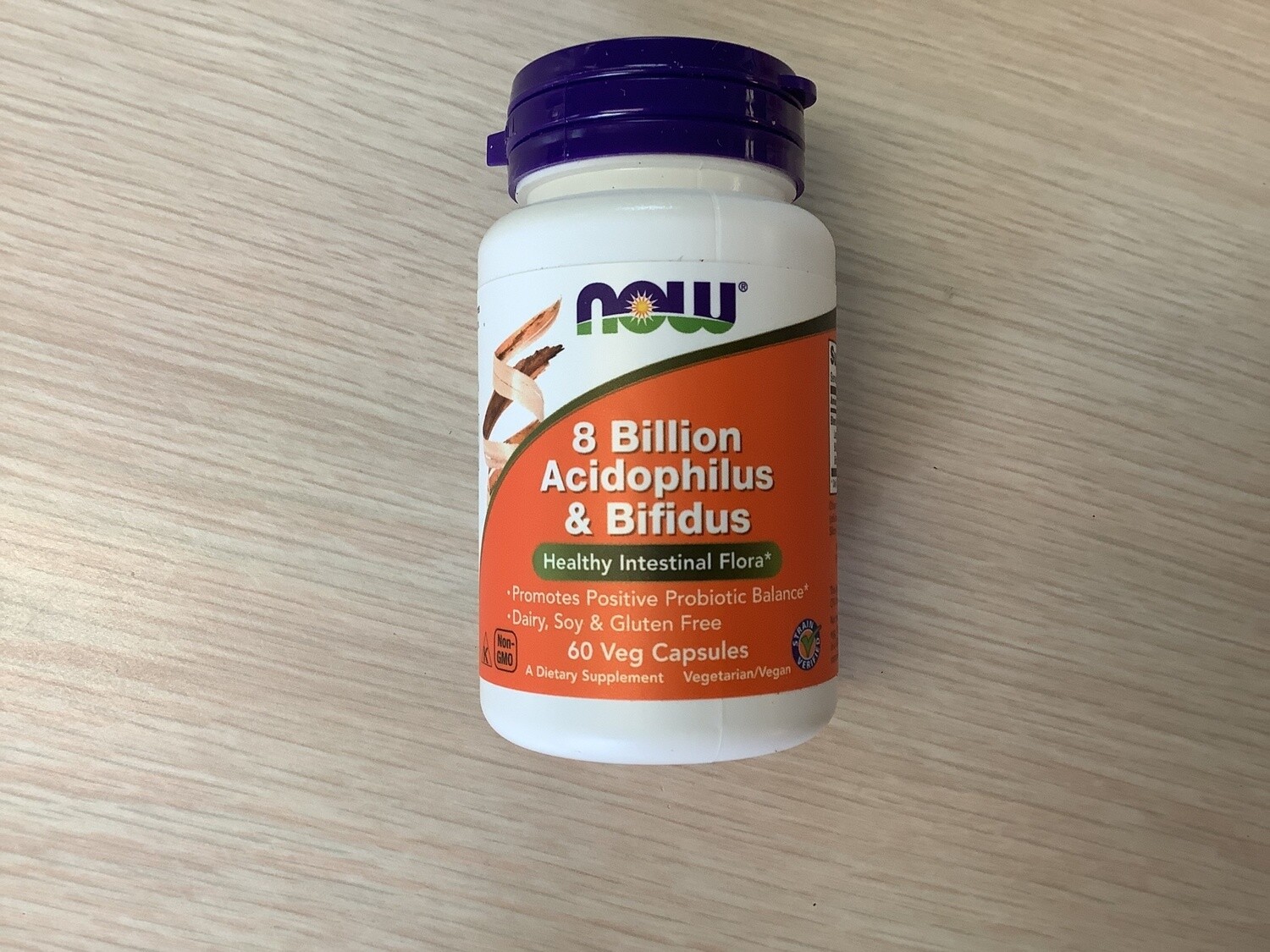 NOW PROBIOTIC 8 BILLION ACIDOPHILUS / BIFIDUS 60 VCAPS