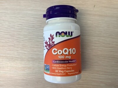 NOW CoQ10 100mg 30 VCAPS