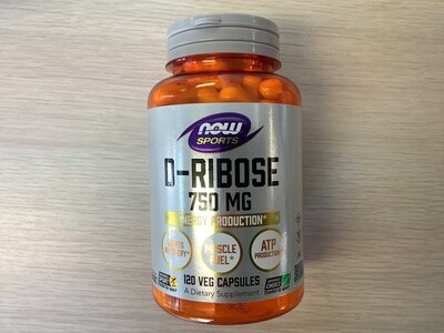 NOW D-RIBOSE 750 mg 120 VCAPS