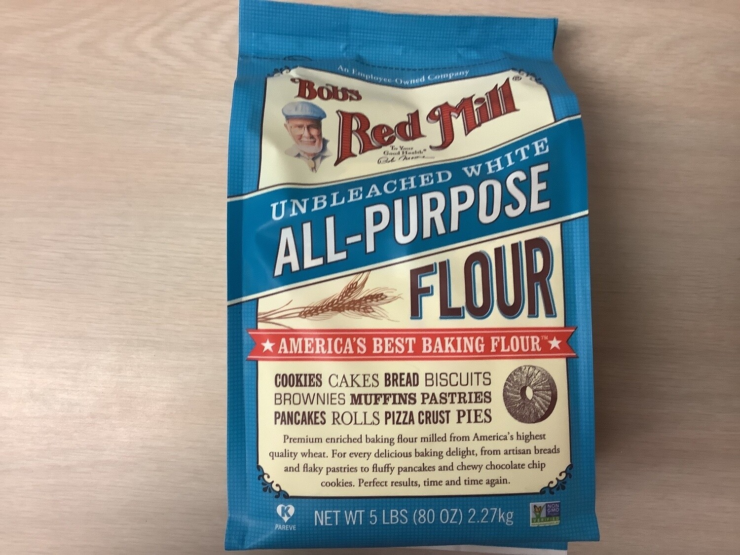 BOBS RED MILL ALL-PURPOSE FLOUR WHITE UNBLEACHED 5 LB