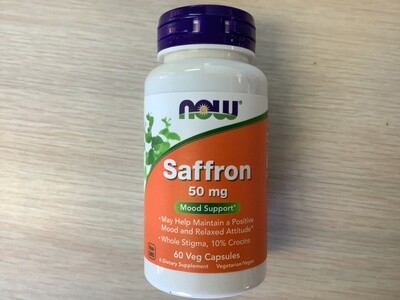 NOW SAFFRON 50 MG 60 VCAPS