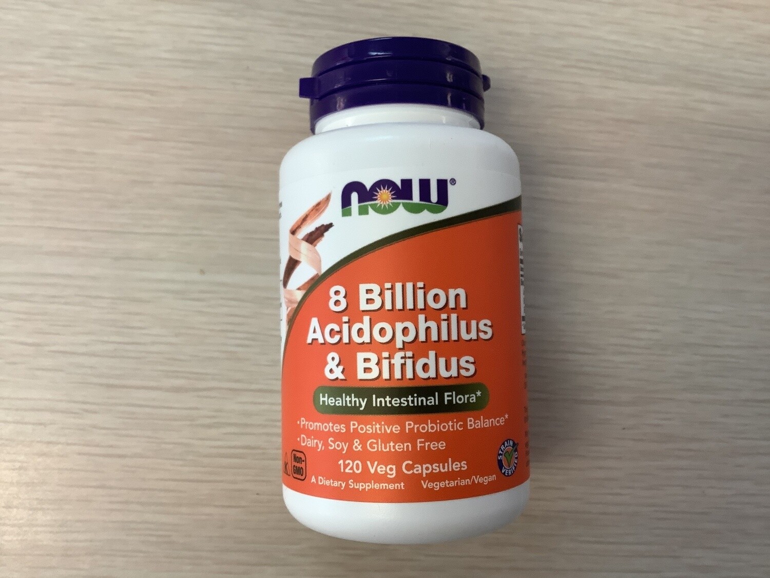 NOW PROBIOTIC 8 BILLION ACIDOPHILUS / BIFIDUS 120 VCAPS