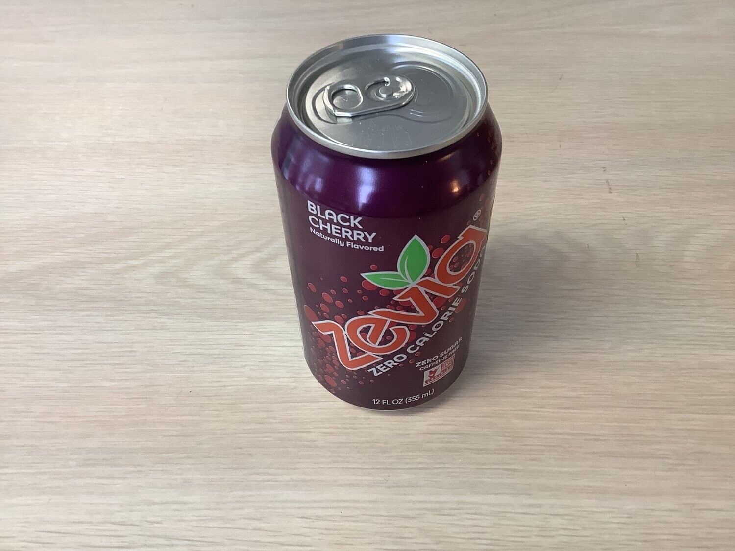 ZEVIA SODA BLACK CHERRY 12 OZ  single