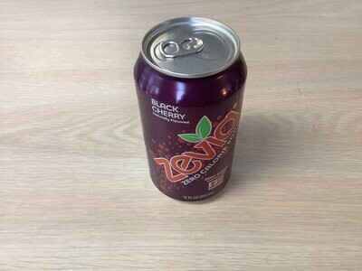 ZEVIA SODA BLACK CHERRY 12 OZ  single