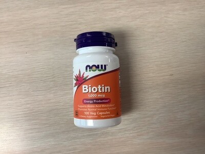 NOW BIOTIN 1000mcg  100 VCAPS