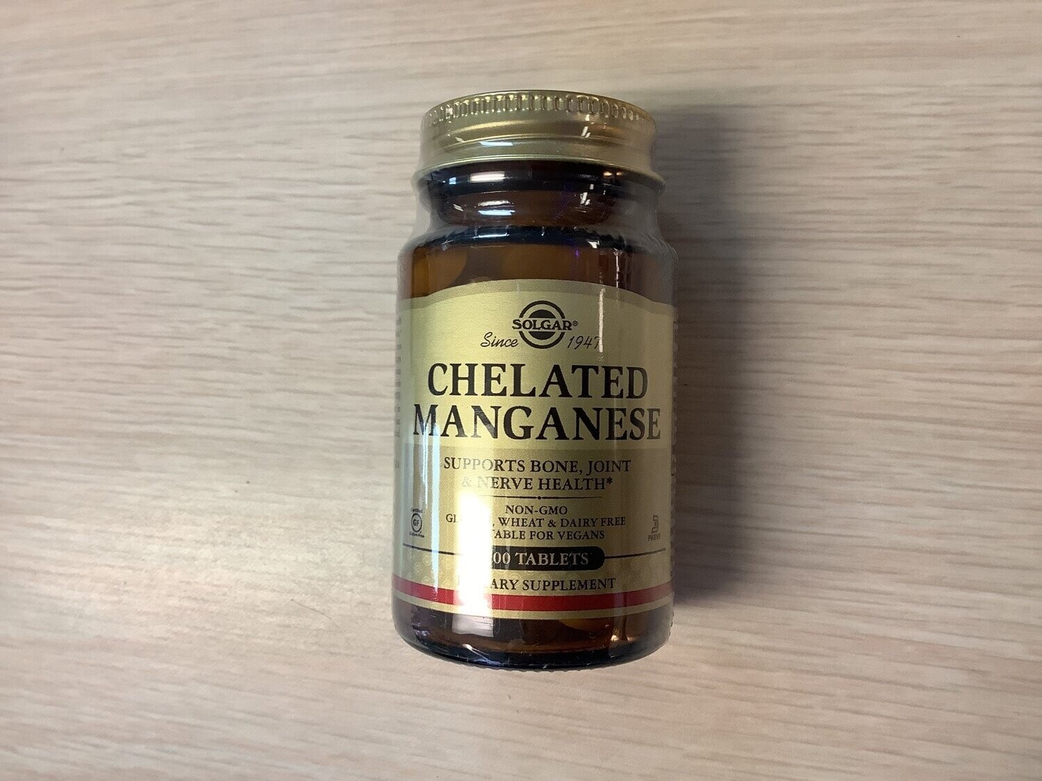 SOLGAR Chelated Manganese Tablets**  100