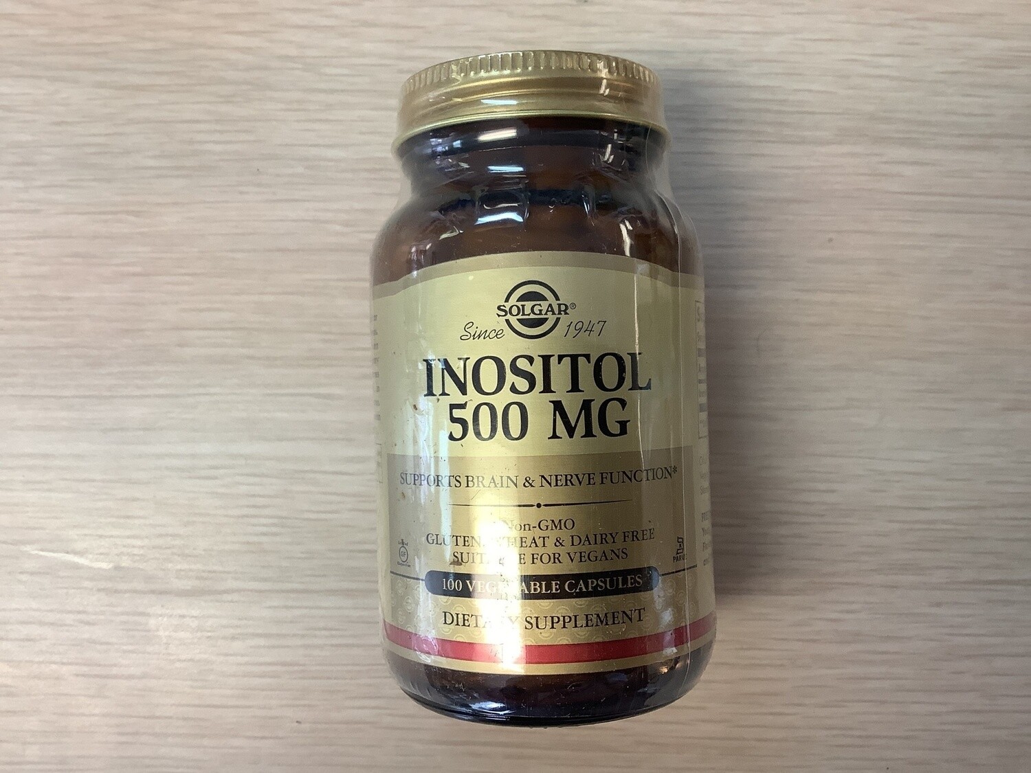 SOLGAR Inositol 500 mg Vegetable Capsules  100