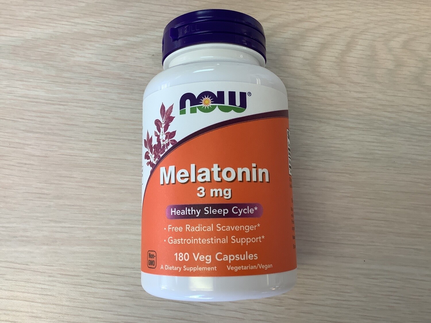 NOW MELATONIN 3mg 180 VCAPS