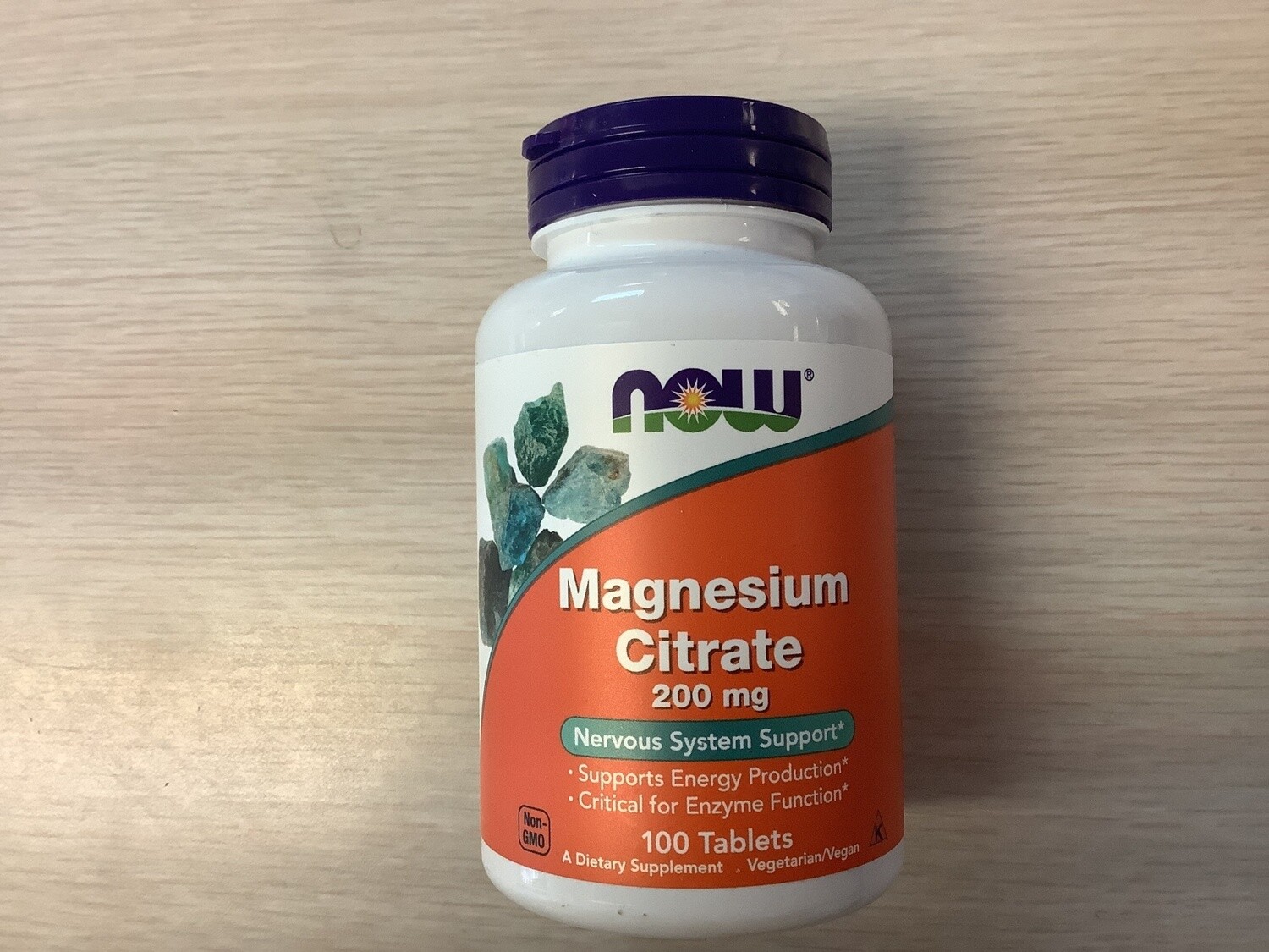 NOW MAGNESIUM CITRATE 200mg 100 TABS