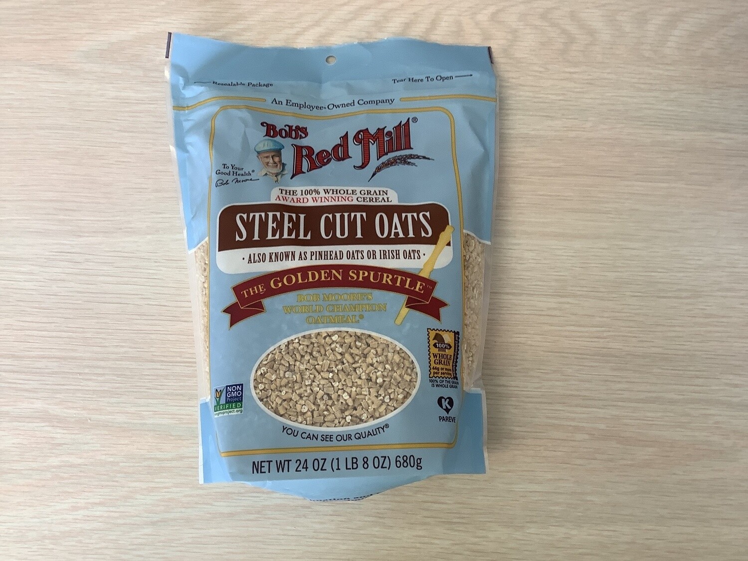 BOBS RED MILL OATS STEEL CUT 24 OZ