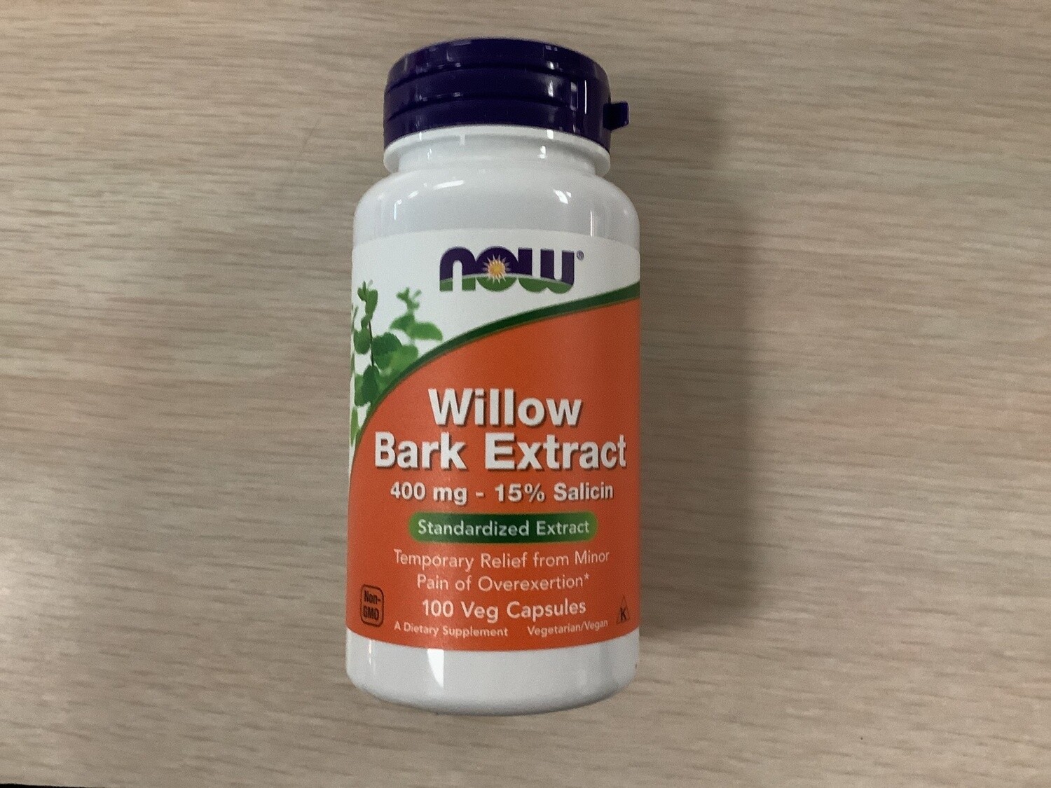 NOW WILLOW BARK EXTRACT 400 mg 100 CAPS