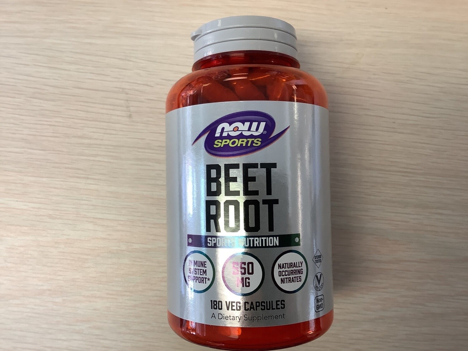 NOW BEET ROOT 550 MG 180 VEG CAPS