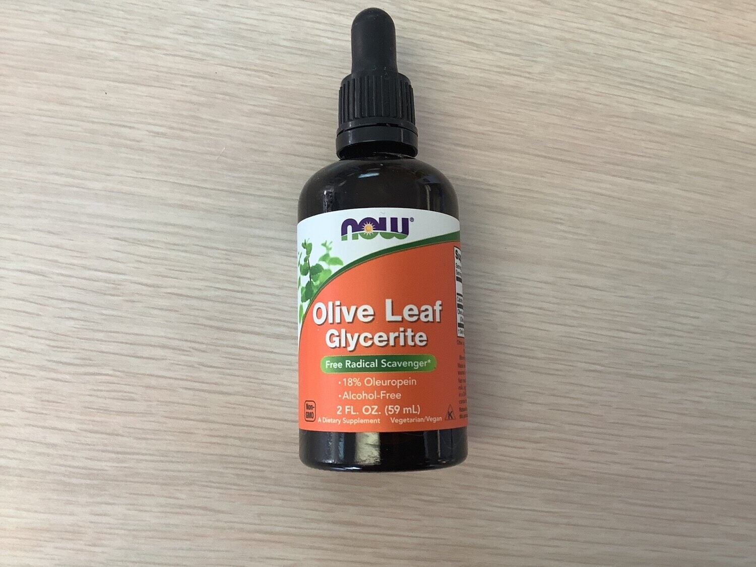 NOW OLIVE LEAF 18% STD GLYCER  2 OZ