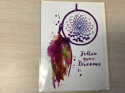 MONAGUE FOLLOW YOUR DREAMS CARD Blank Inside