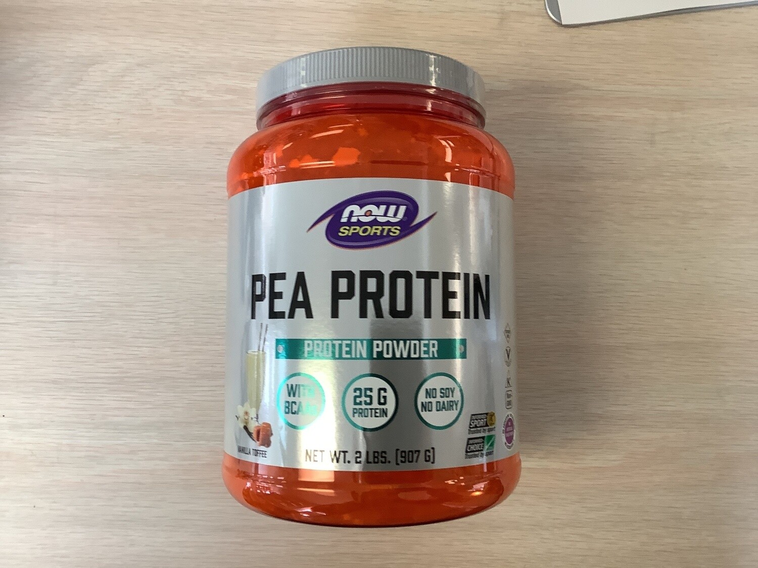 NOW PEA PROTEIN VANILLA TOFFEE 2 LBS