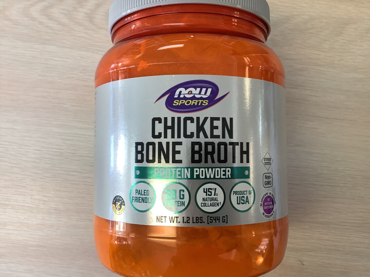 NOW CHICKEN BONE BROTH PROTEIN POWDER 1.2 LBS