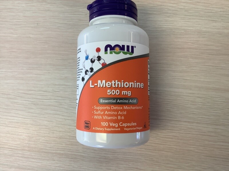 NOW L-METHIONINE 500mg 100 CAPS