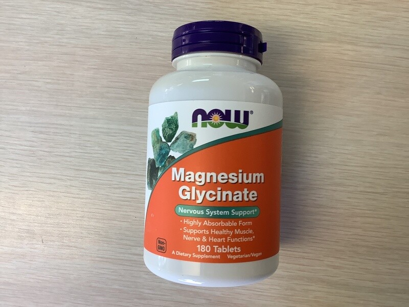 NOW MAGNESIUM GLYCINATE 180 TABS