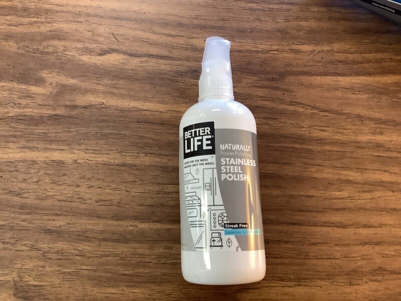 BETTER LIFE STAINLESS STEEL POLISH LAVENDER CHAMOMILE NATURAL 16 OZ