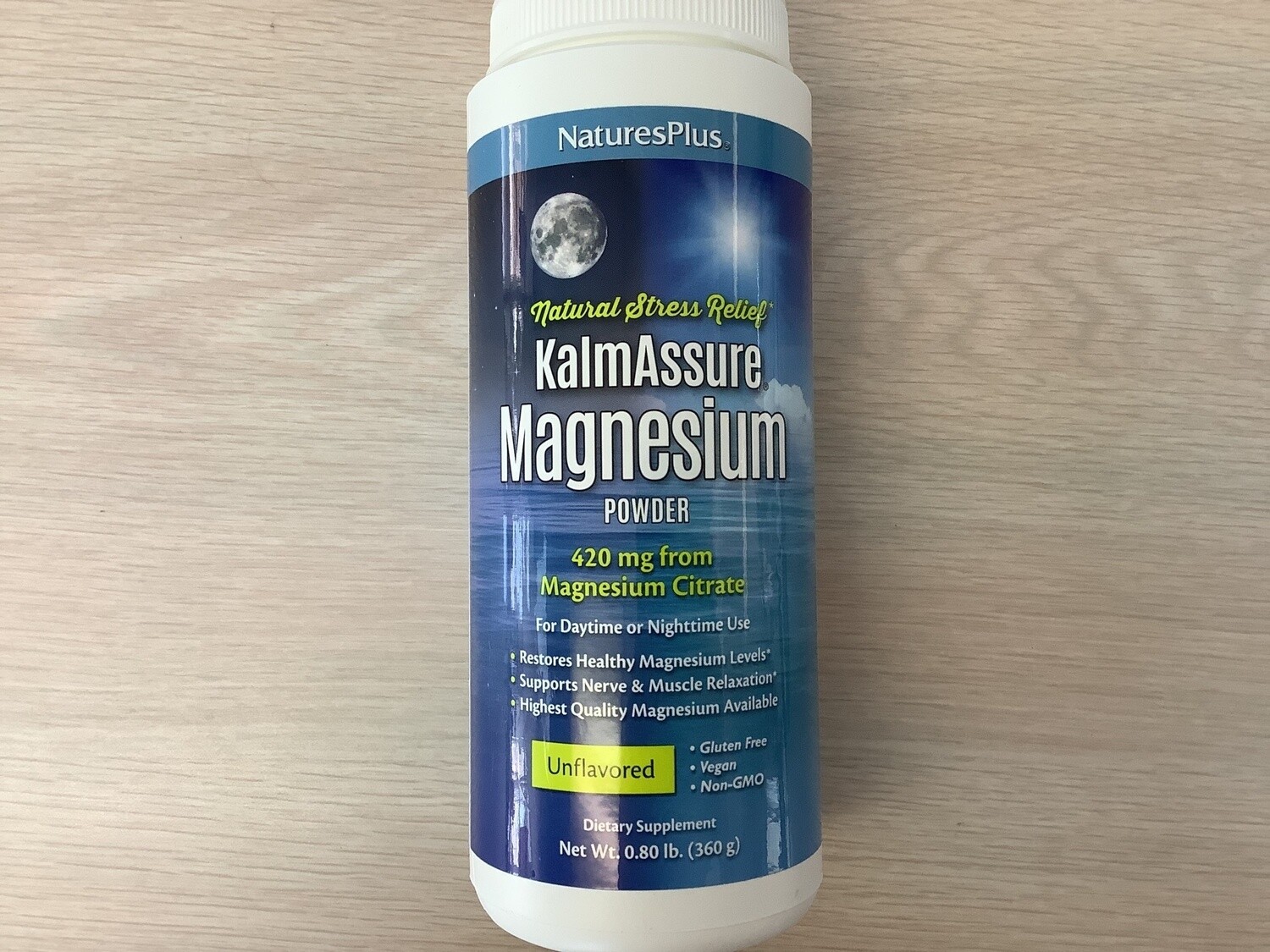 NATURES PLUS KALMASSURE UNFLAVORED MAGNESIUM CITRATE POWDER .8 LB