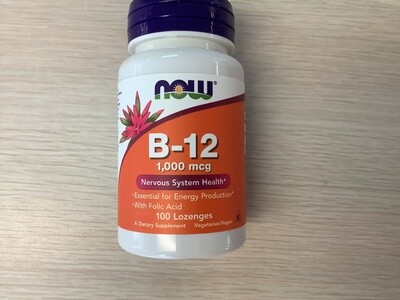 NOW B-12 1000mcg 100 LOZ